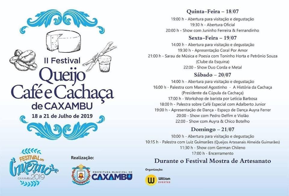 II Festival Queijo, Café e Cachaça de Caxambu – MG